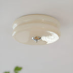 Retro Glass Flush Mount Ceiling Light For Living Room — Halden Lighting