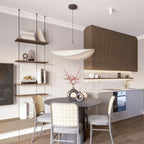 Modern Round Pendant Light With Stepless Dimming — Halden Lighting