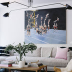 Modern Linear Metal Ceiling Light for Living Room — Halden Lighting
