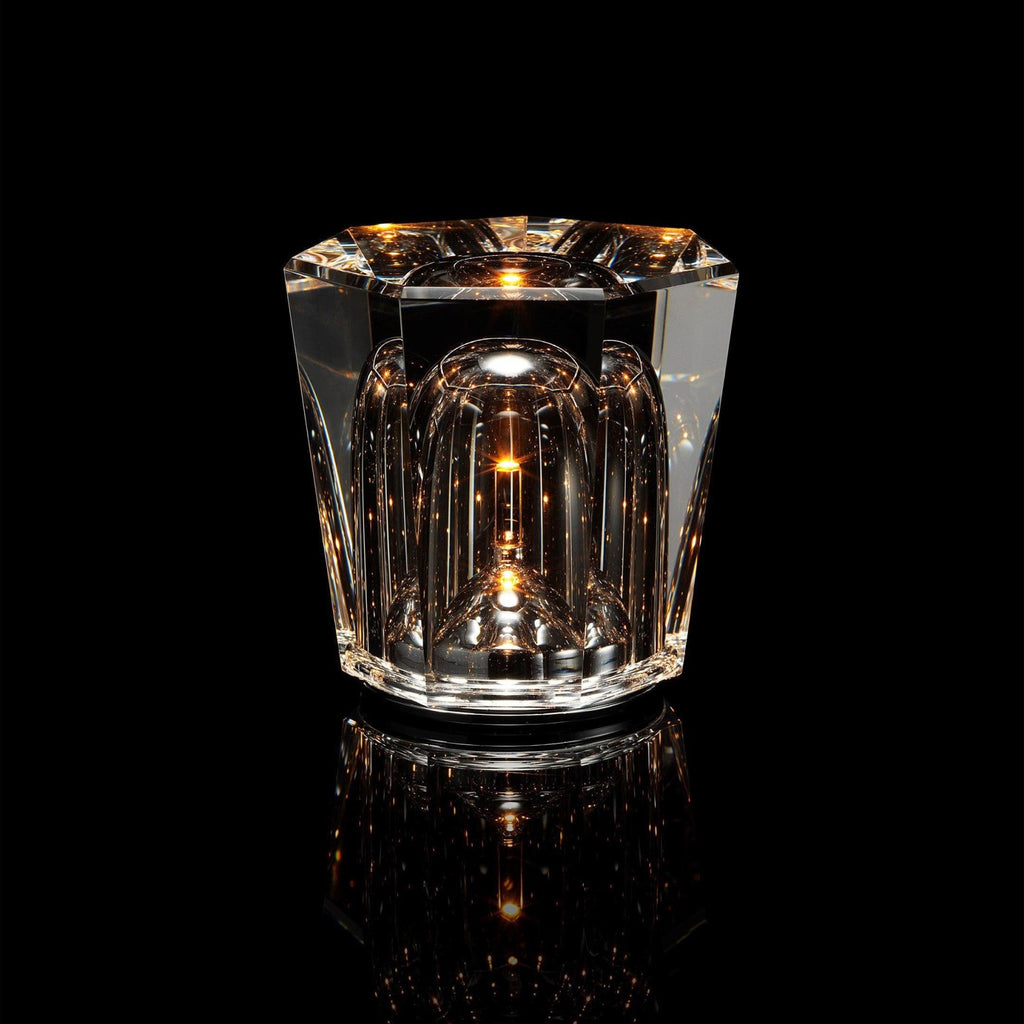 Modern Crystal Table Lamp With Warm LED Glow for Living Room — Halden Lighting