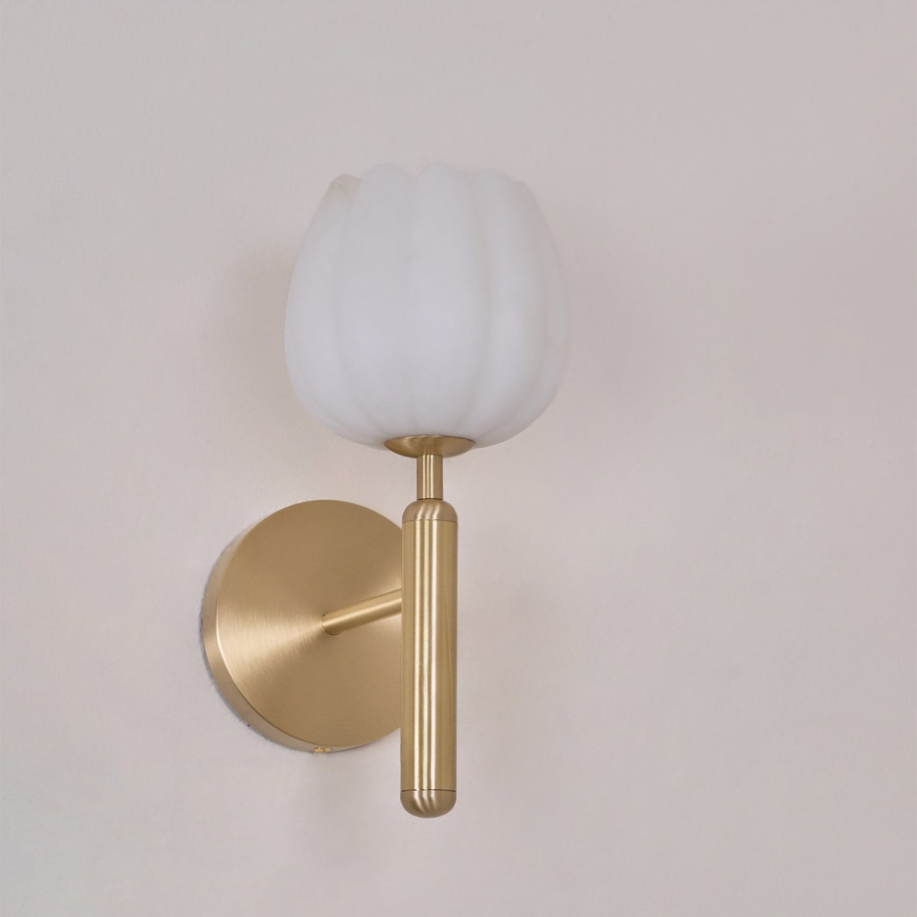 Modern Metal Wall Light With Integrated LED for Living Room — Halden Lighting