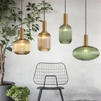 Modern Glass Pendant Light With Warm LED Glow — Halden Lighting