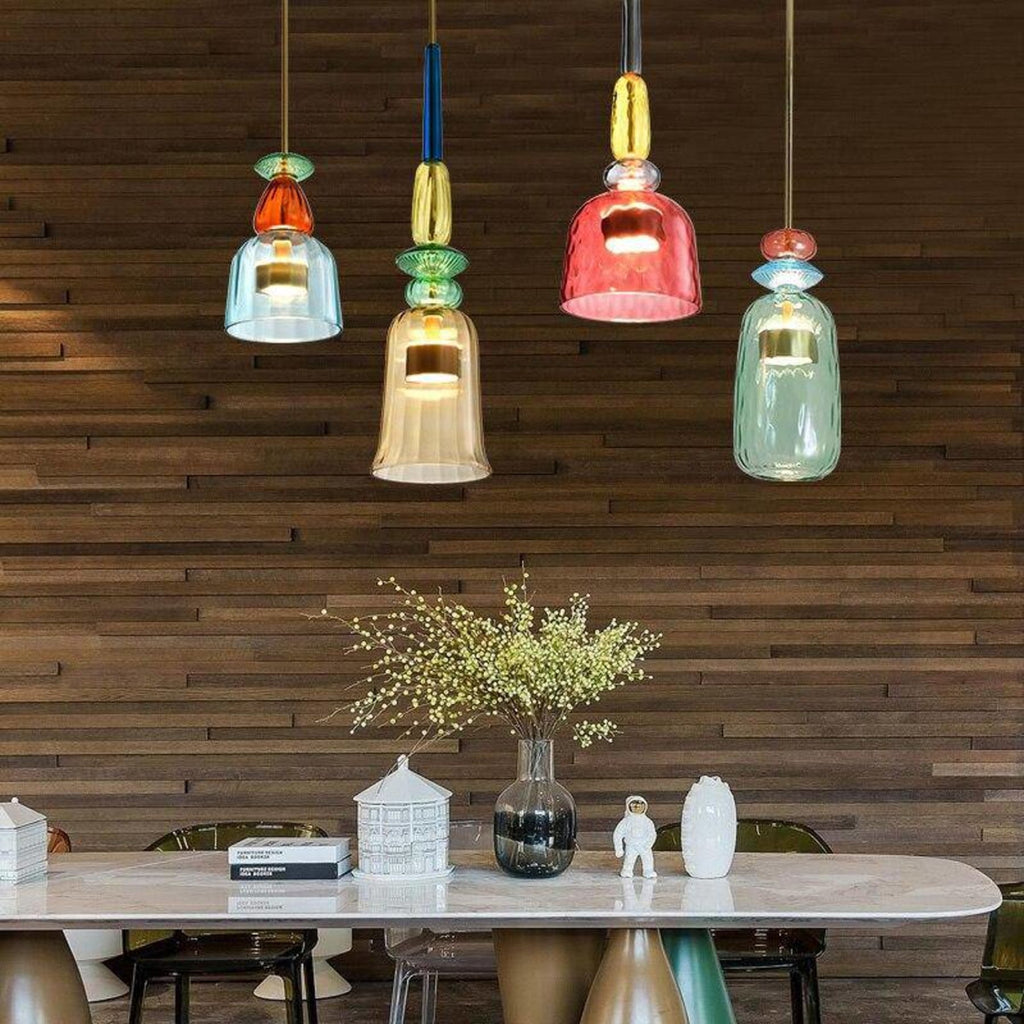 Modern Glass Pendant Light With Warm LED Glow — Halden Lighting