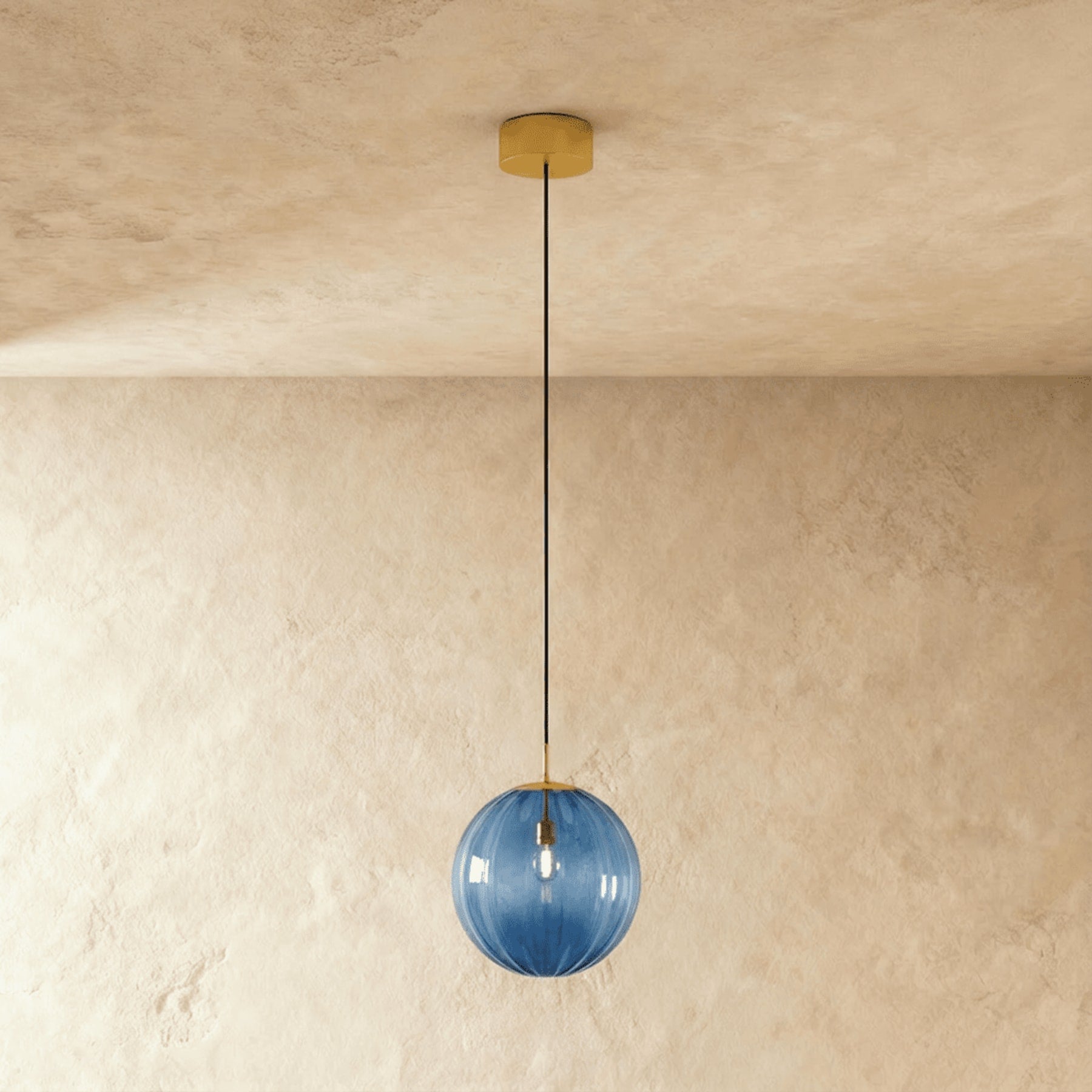 Modern Glass Pendant Light With Warm LED Glow — Halden Lighting