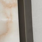 Modern Marble and Copper Wall Light With Warm LED Glow — Halden Lighting