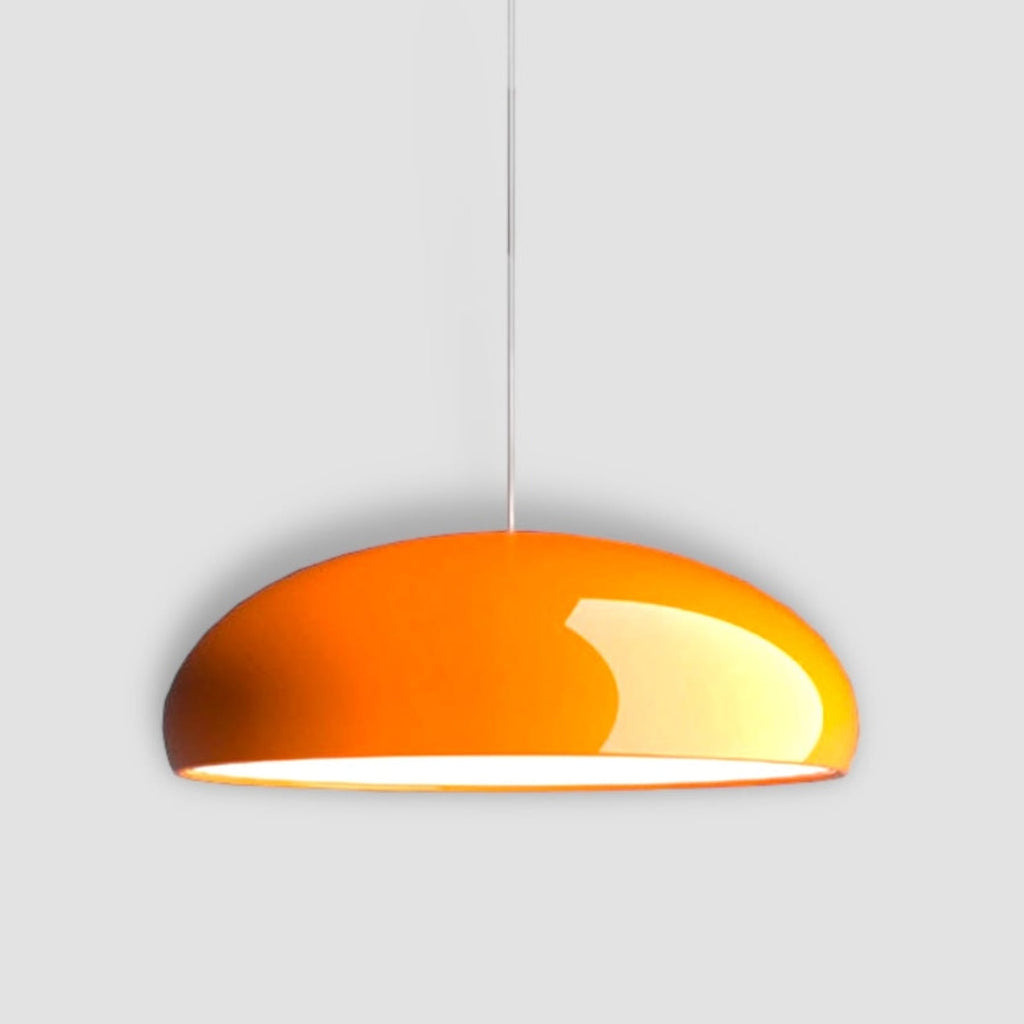 Modern Metal Pendant Light With Tri-Colour LED For Dining Room — Halden Lighting
