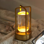 Modern Metal Rechargeable Table Lamp With Tri-Colour Dimming — Halden Lighting