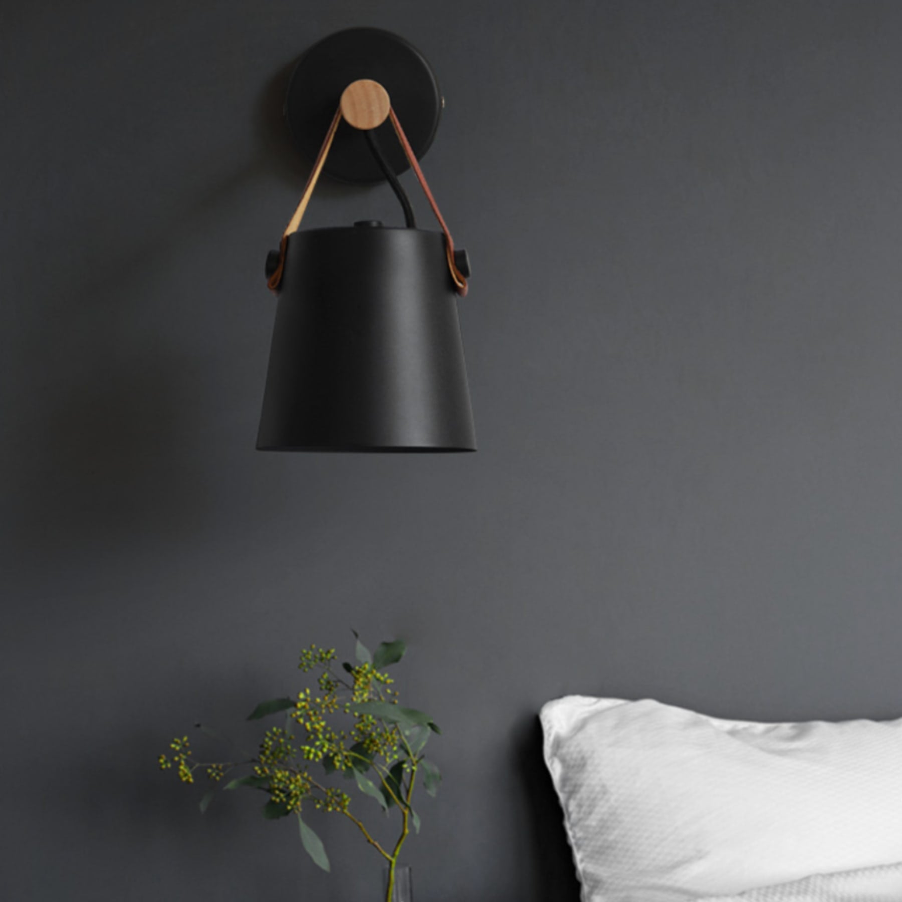 Modern Wood Wall Light With Warm LED Glow for Living Room — Halden Lighting
