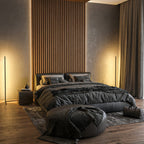 Minimalist Aluminium Floor Lamp for Living Room — Halden Lighting