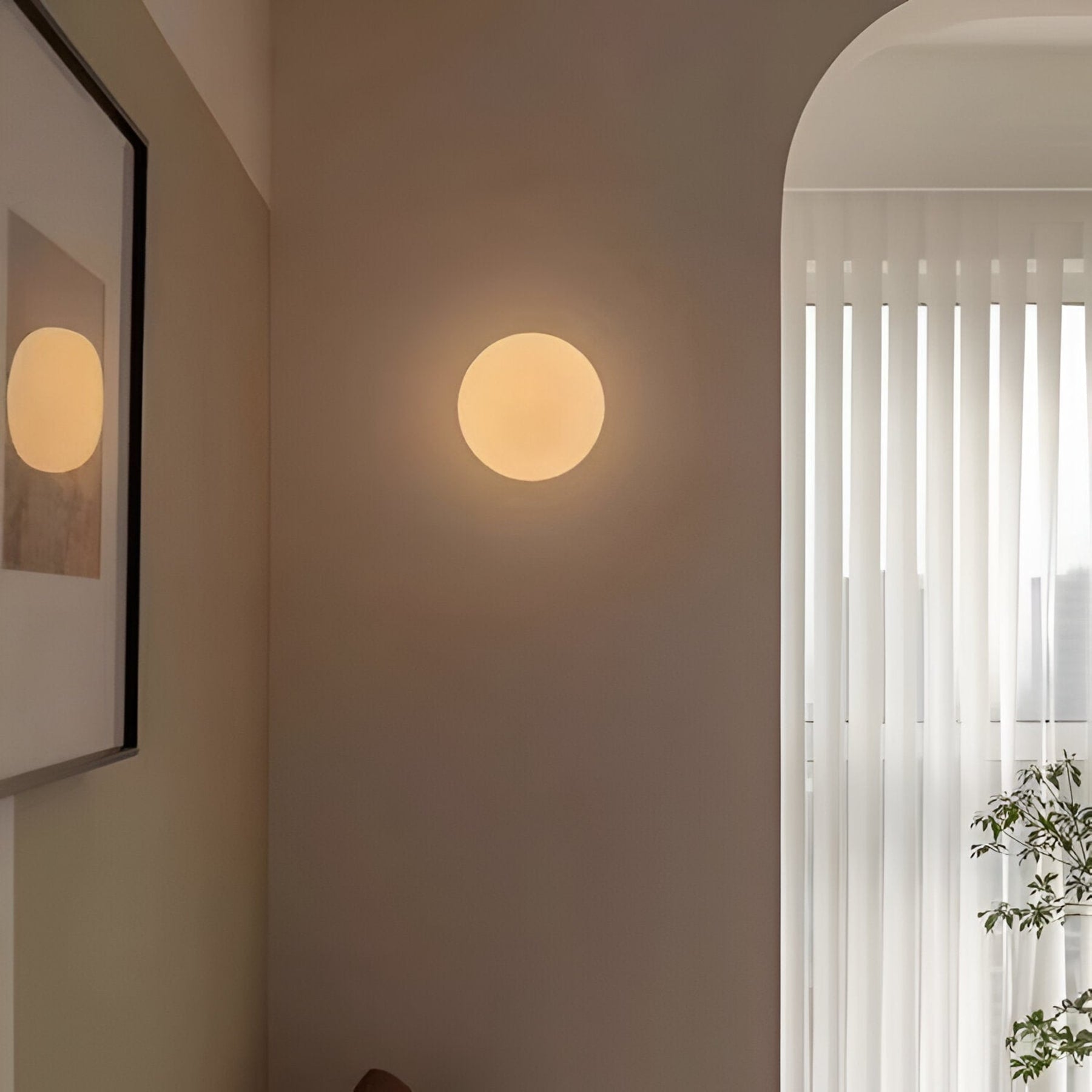 Modern Glass Wall Light With Warm LED Glow — Halden Lighting