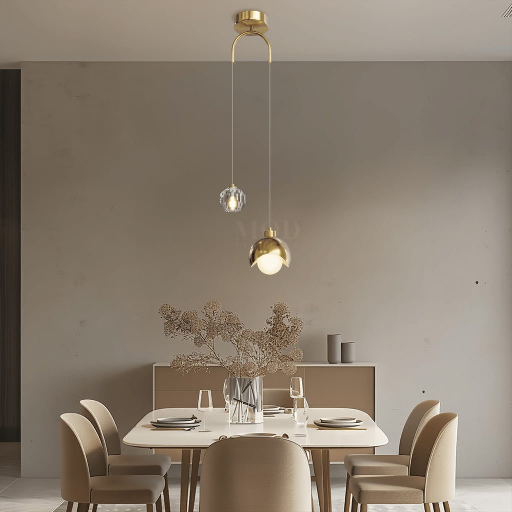 Modern Metal Pendant Light for Dining Room and Kitchen — Halden Lighting