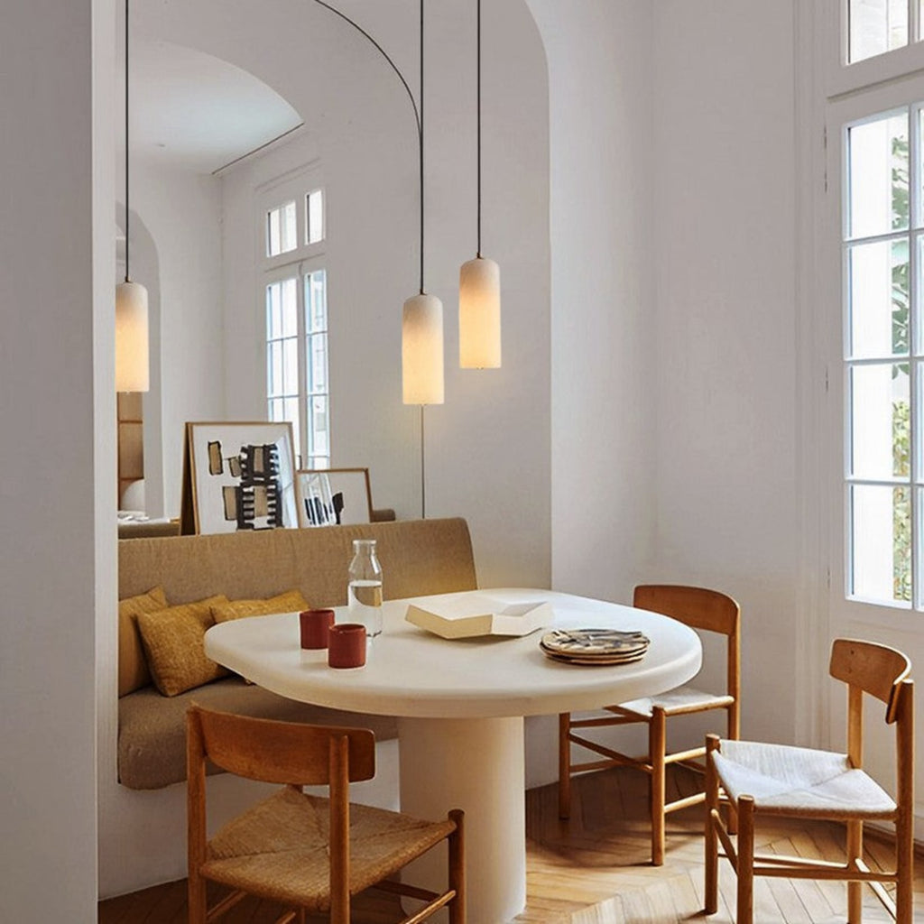 Modern Marble Pendant Light With Warm LED Glow — Halden Lighting
