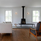 Modern Glass Wall Light With Warm LED Glow — Halden Lighting
