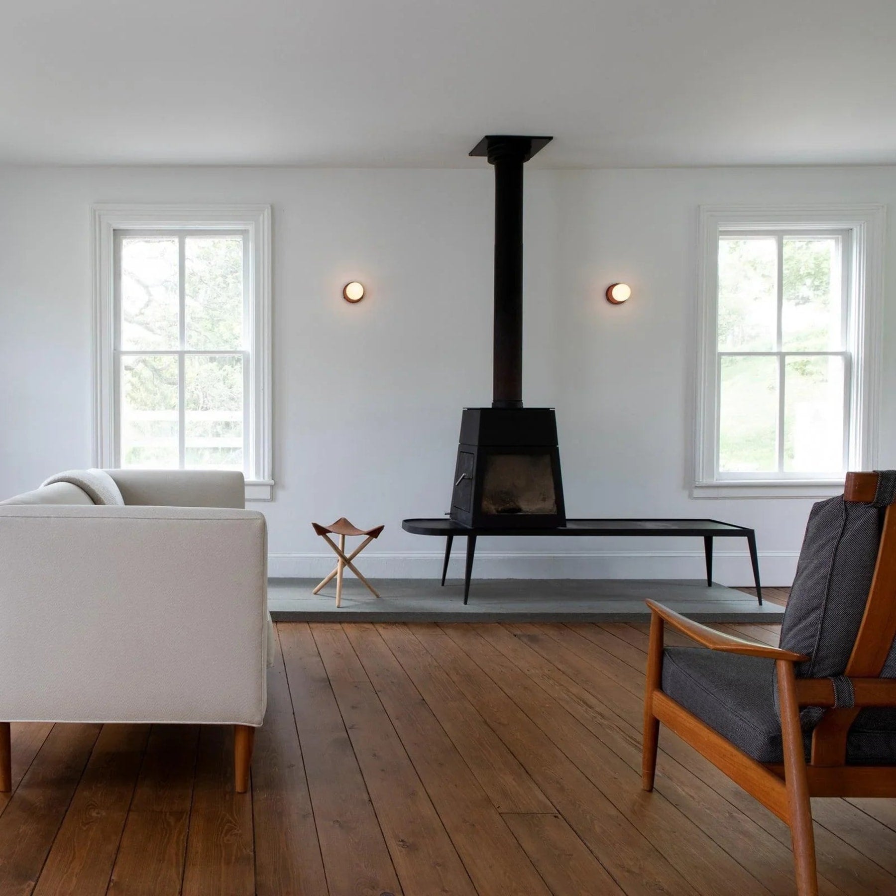 Modern Glass Wall Light With Warm LED Glow — Halden Lighting