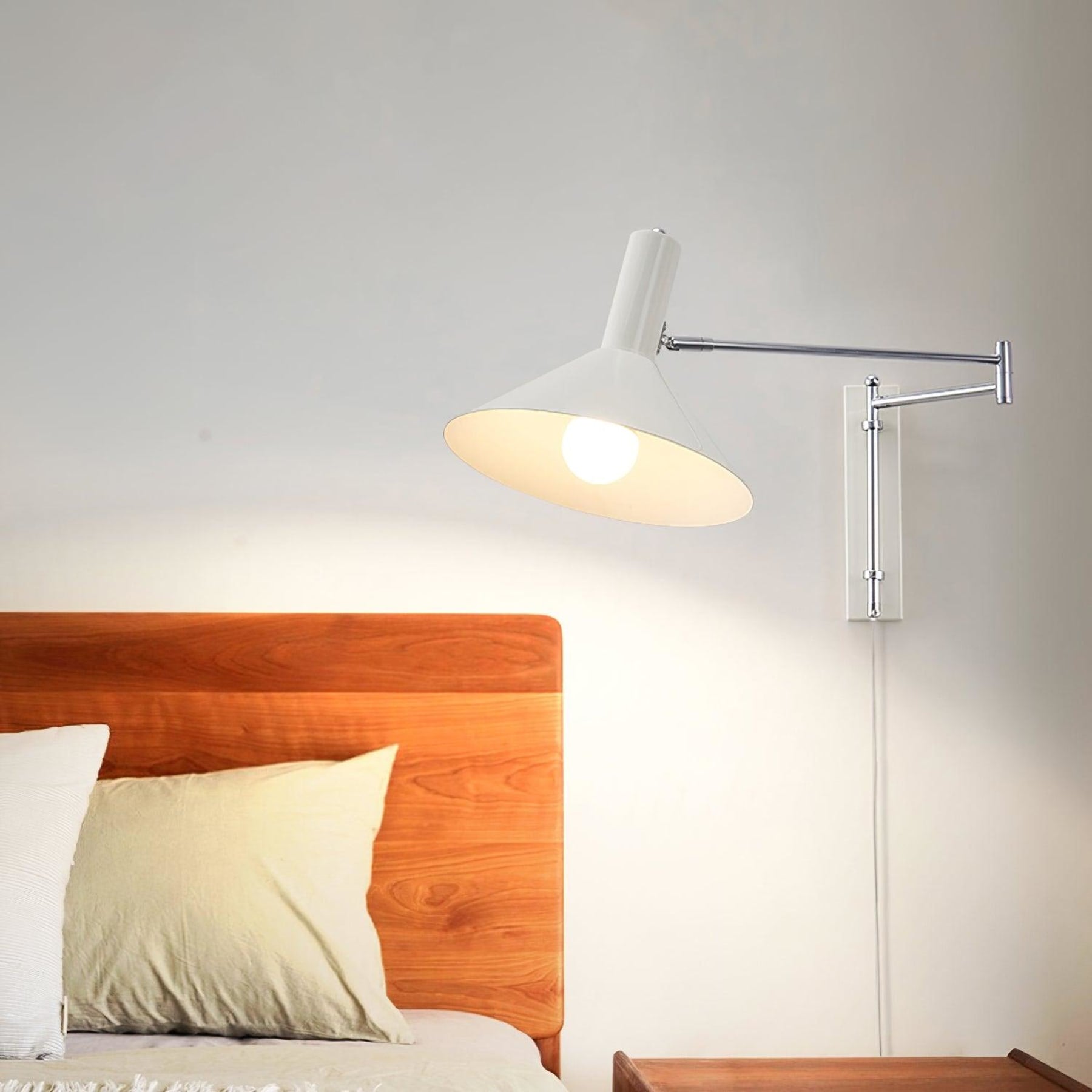 Retro Metal Wall Light With Tri-Colour LED Glow — Halden Lighting