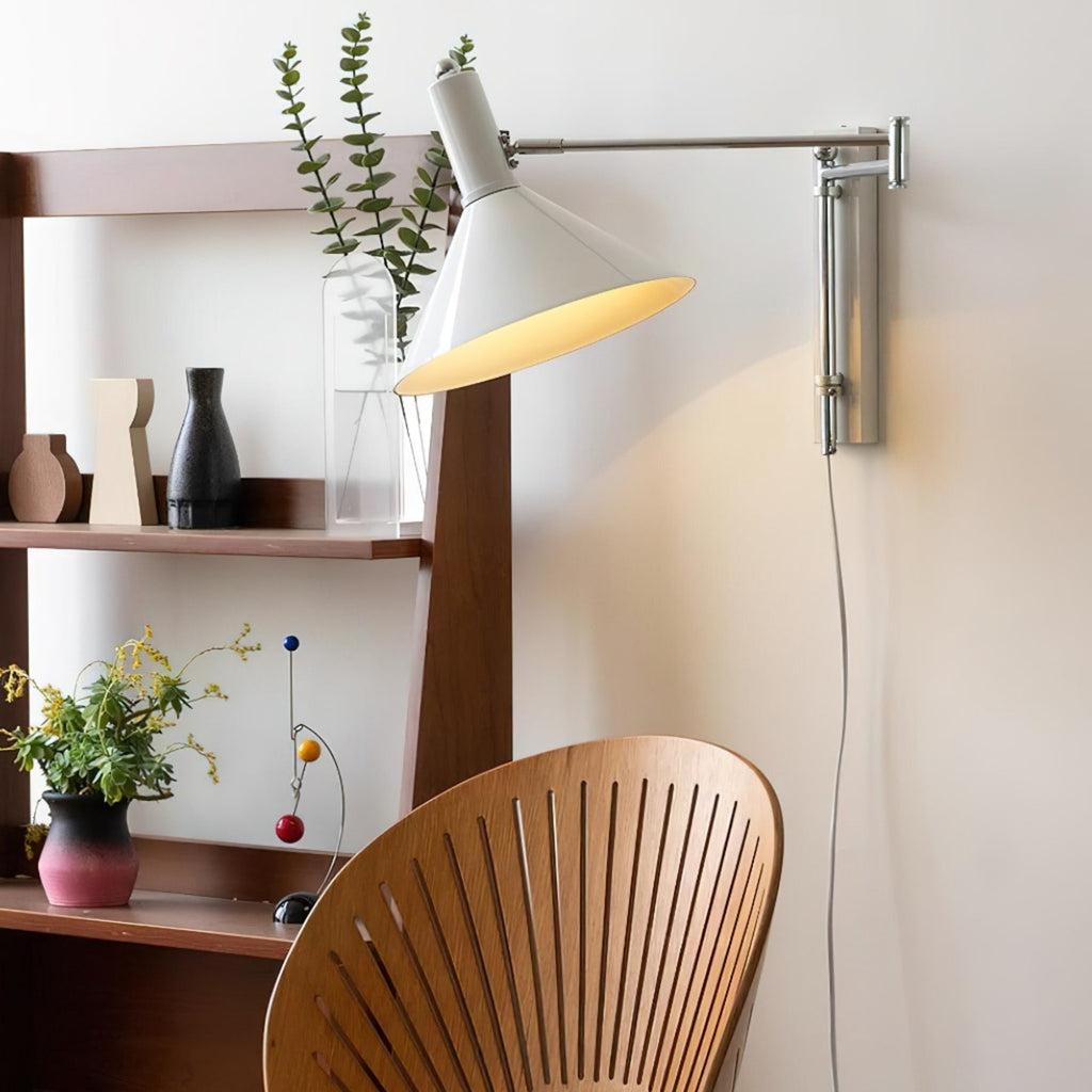 Retro Metal Wall Light With Tri-Colour LED Glow — Halden Lighting