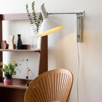 Retro Metal Wall Light With Tri-Colour LED Glow — Halden Lighting