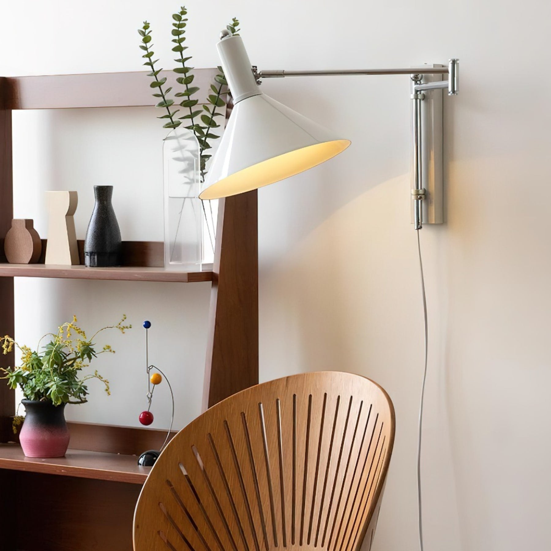 Retro Metal Wall Light With Tri-Colour LED Glow — Halden Lighting
