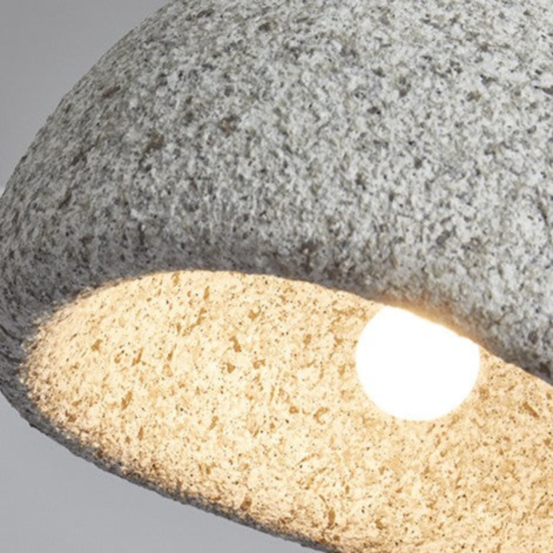 Modern Stone Pendant Light With Matte Finish for Living Room — Halden Lighting