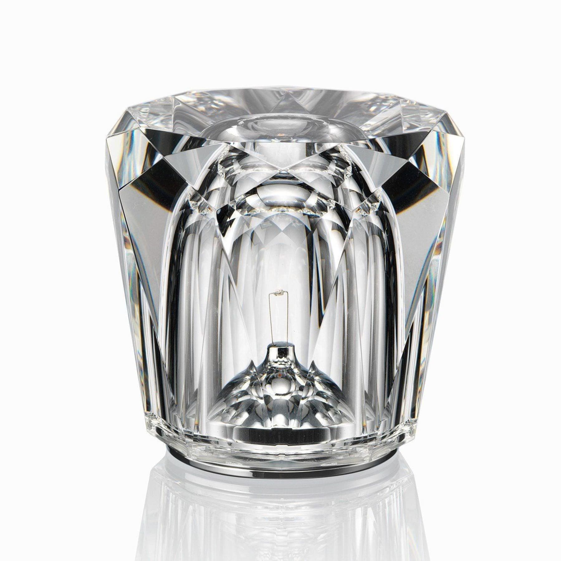 Modern Crystal Table Lamp With Warm LED Glow for Living Room — Halden Lighting