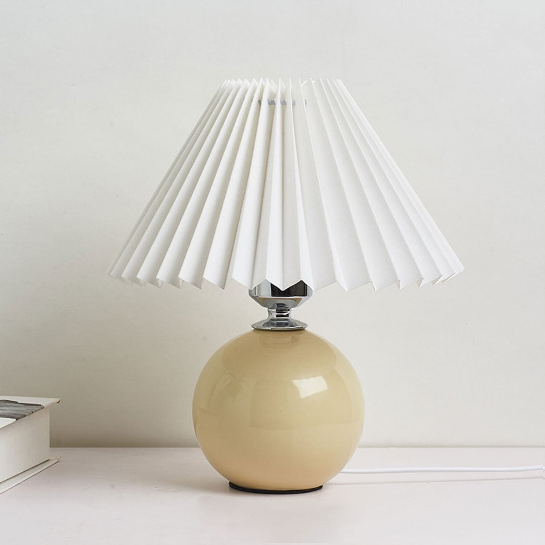 Retro Ceramic Table Lamp With Warm LED Glow — Halden Lighting