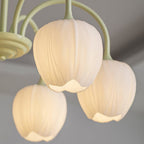 Retro Metal And Glass Chandelier With Included Bulbs For Living Room — Halden Lighting