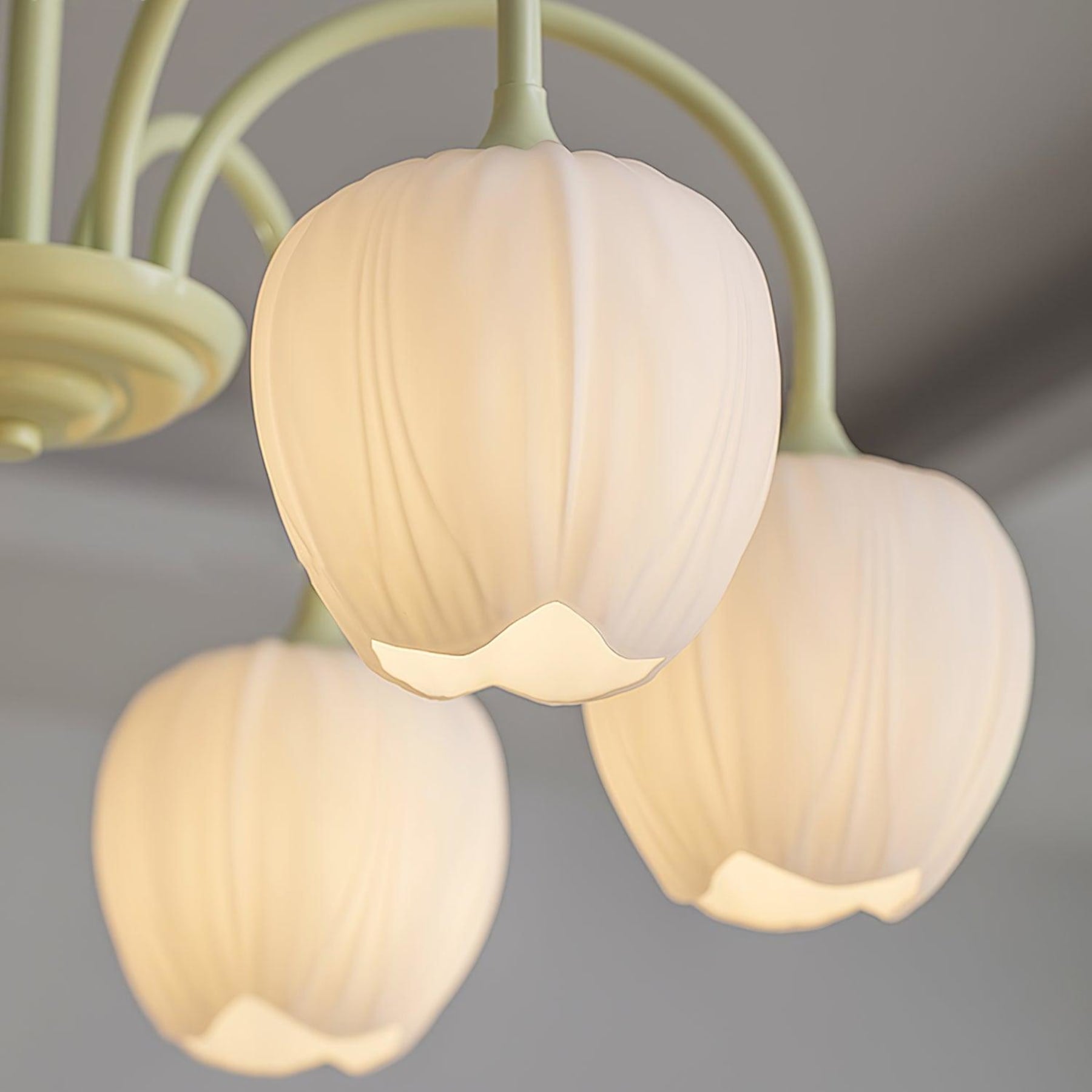 Retro Metal And Glass Chandelier With Included Bulbs For Living Room — Halden Lighting