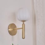 Modern Metal Wall Light With Integrated LED for Living Room — Halden Lighting