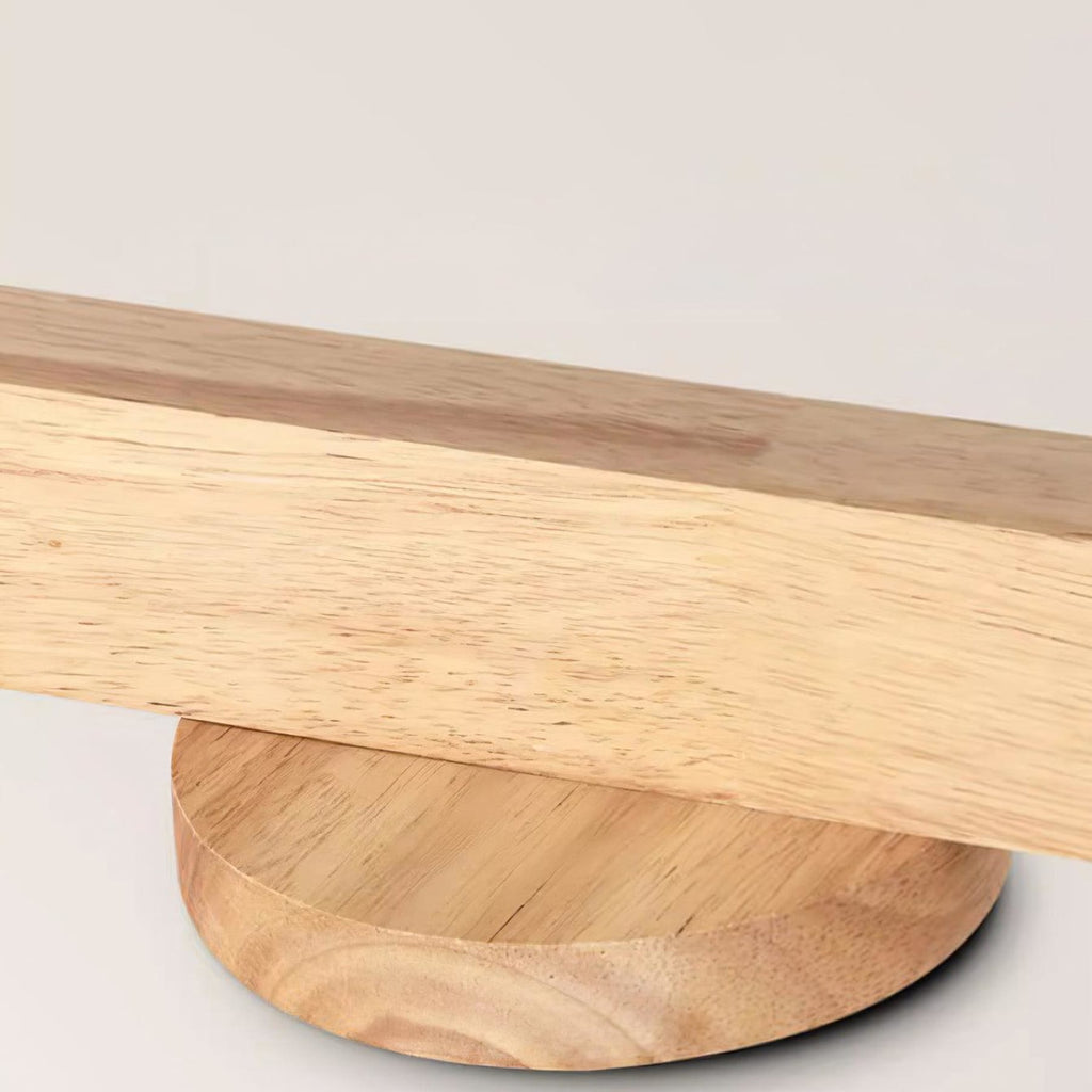 Modern Linear Walnut Wood Ceiling Light for Living Room — Halden Lighting