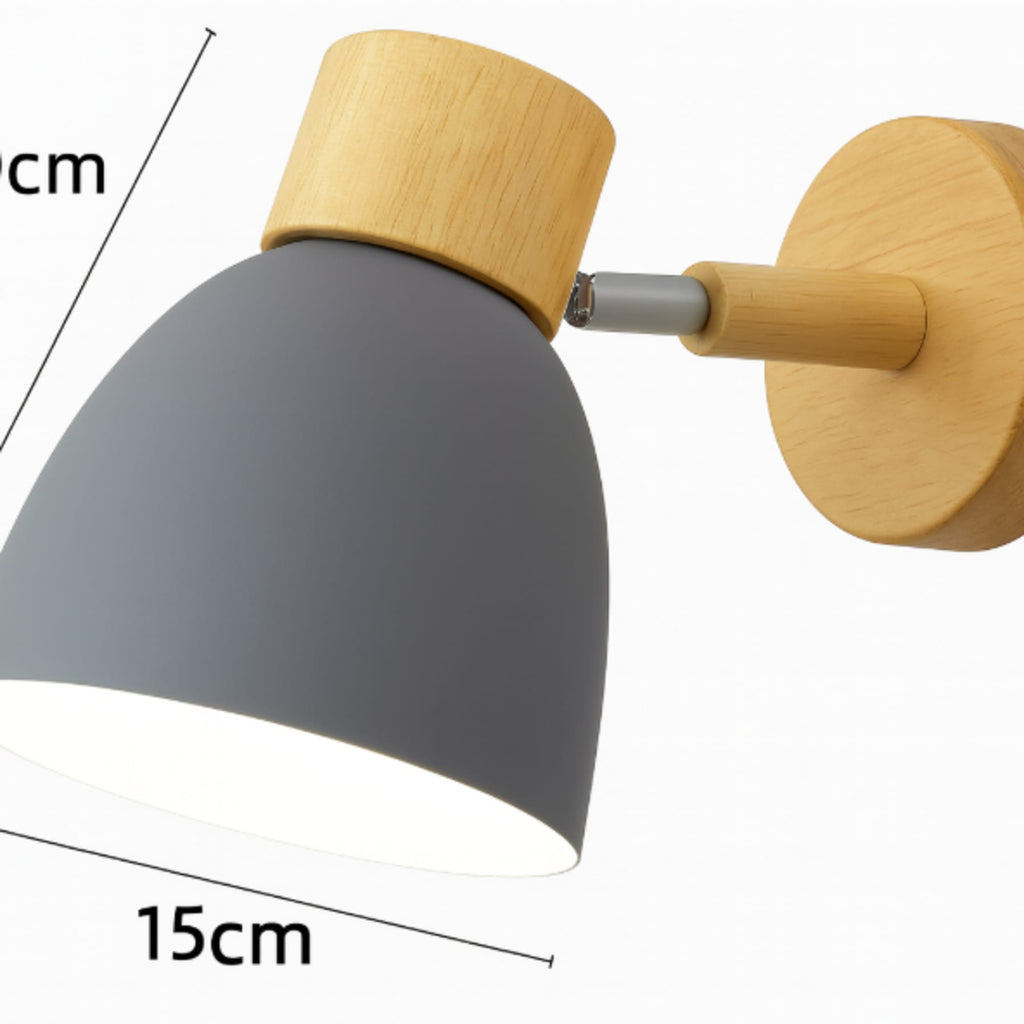 Modern Wood Wall Light With Matte Finish — Halden Lighting
