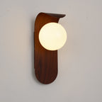 Modern Wood Wall Light With Tri-Colour LED Glow — Halden Lighting
