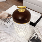Modern Glass Table Lamp With USB Plug-In Convenience — Halden Lighting