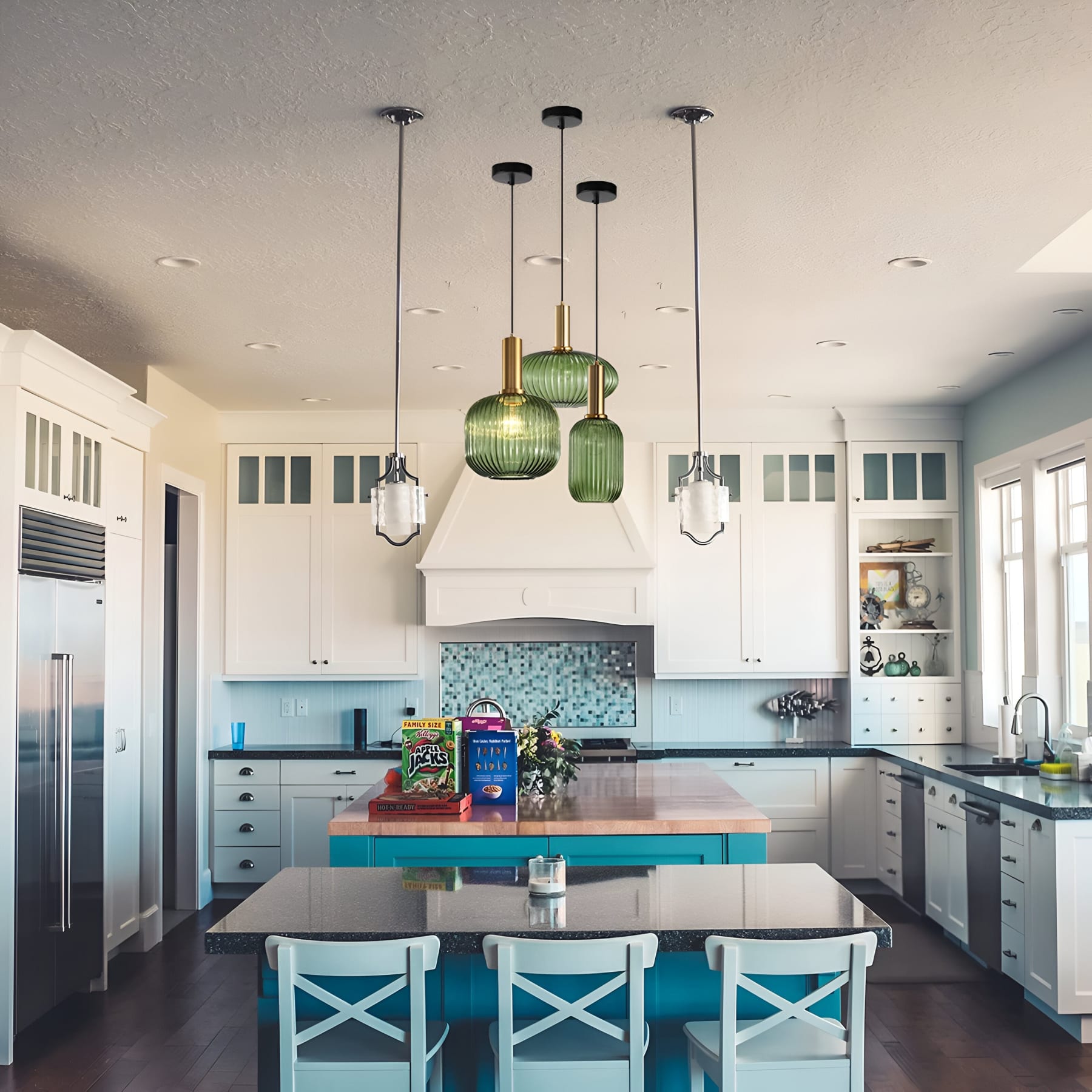 Modern Glass Pendant Light With Warm LED Glow — Halden Lighting