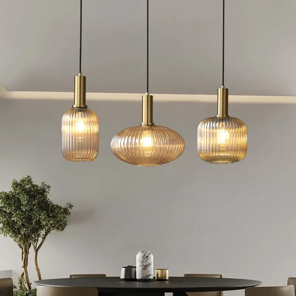 Modern Glass Pendant Light With Warm LED Glow — Halden Lighting