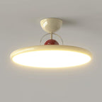 Modern Metal Semi-Flush Ceiling Light With Tri-Colour Dimming — Halden Lighting