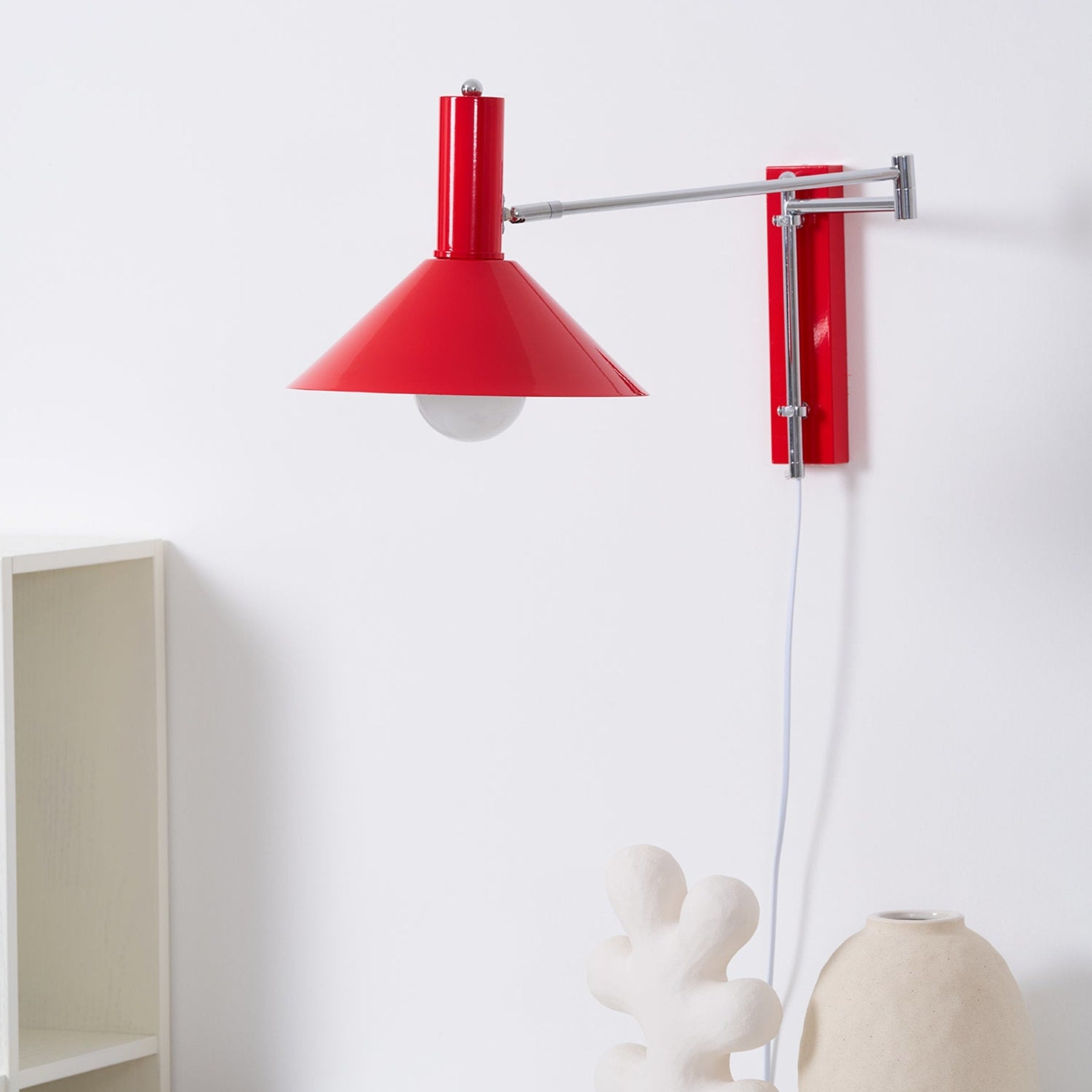 Retro Metal Wall Light With Tri-Colour LED Glow — Halden Lighting