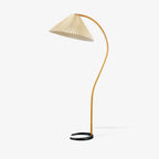 Scandinavian Wood Floor Lamp With Warm LED Glow for Living Room — Halden Lighting