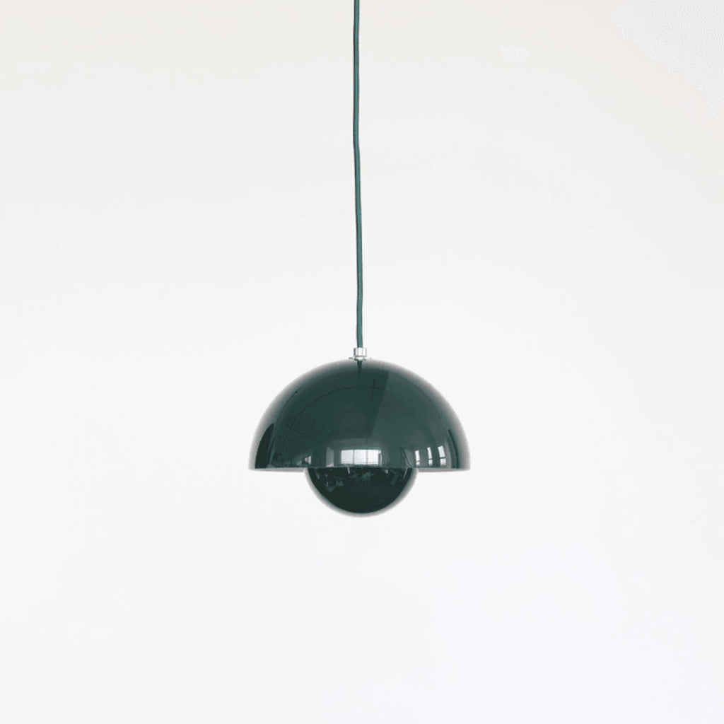 Modern Metal Dome Pendant Light With Integrated LED for Kitchen and Dining — Halden Lighting