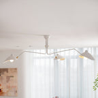 Modern Linear Metal Ceiling Light for Living Room — Halden Lighting