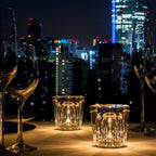 Modern Crystal Table Lamp With Warm LED Glow for Living Room — Halden Lighting