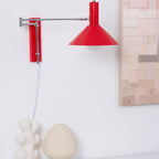 Retro Metal Wall Light With Tri-Colour LED Glow — Halden Lighting