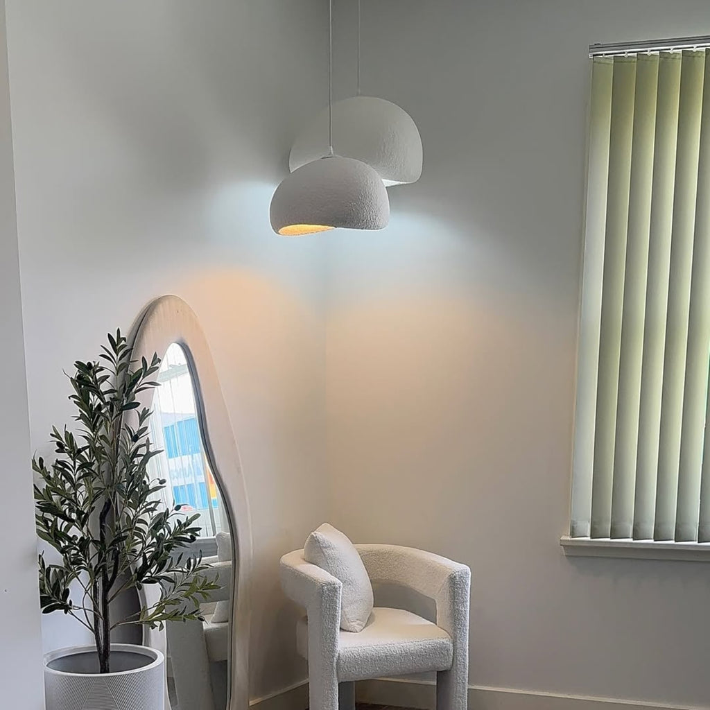 Modern Stone Pendant Light With Matte Finish for Living Room — Halden Lighting