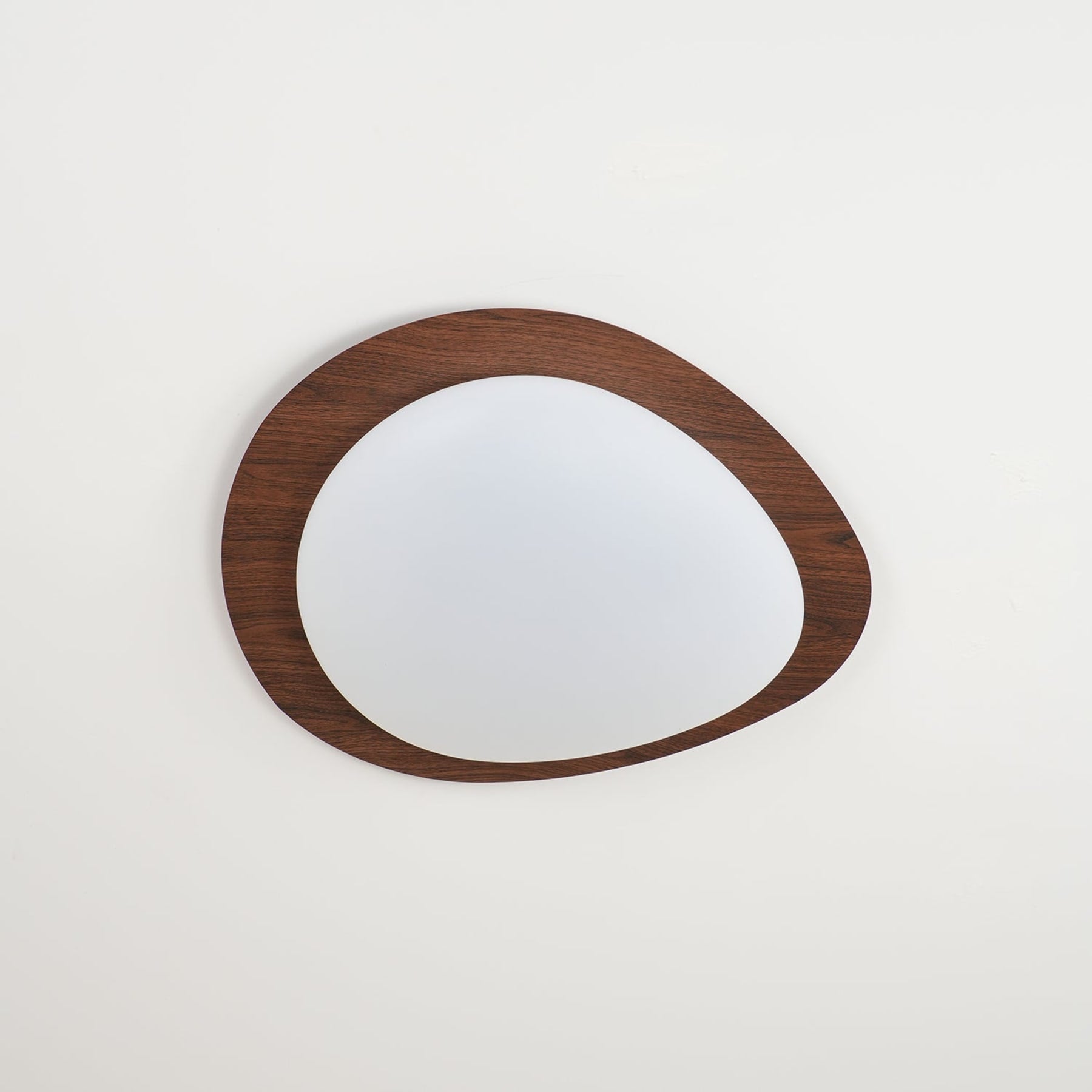 Scandinavian Wood Flush Mount Ceiling Light for Living Room — Halden Lighting