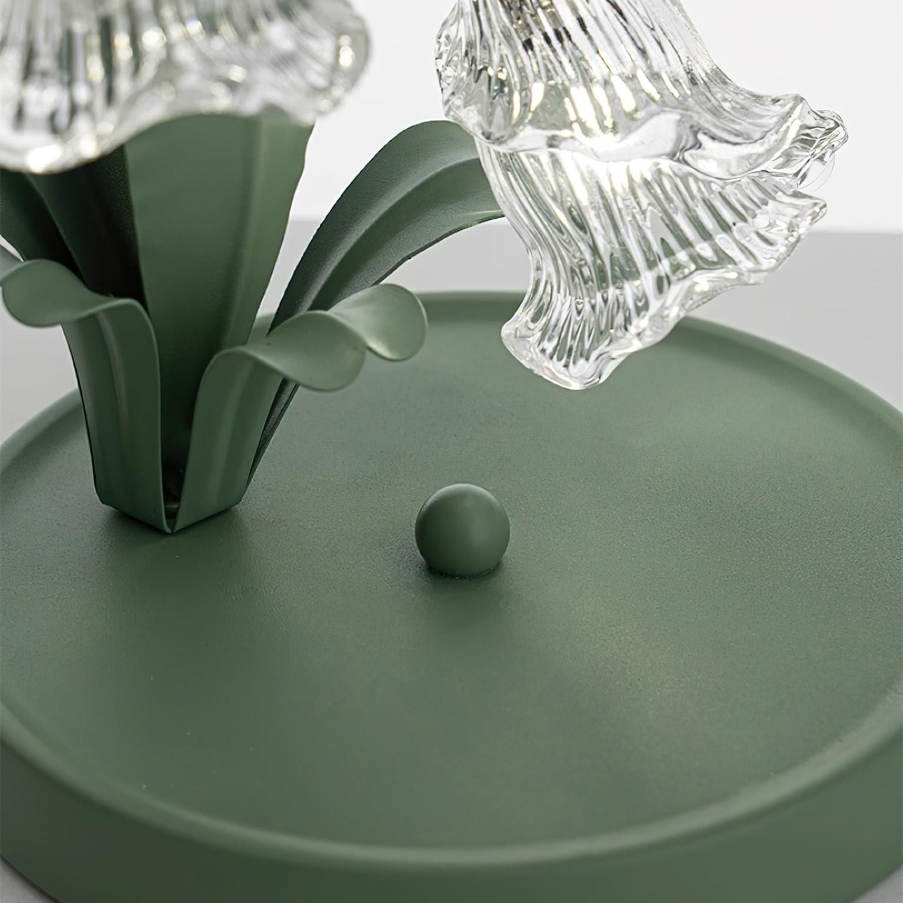 Retro Glass Table Lamp With Warm LED Glow — Halden Lighting