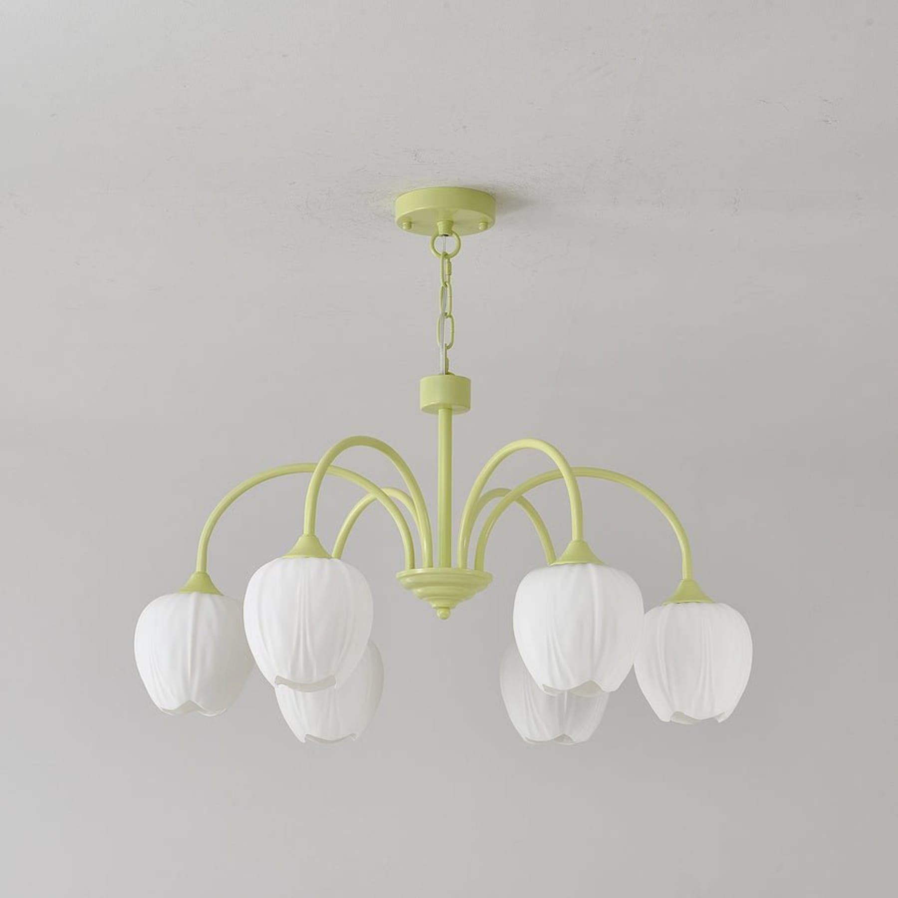 Retro Metal And Glass Chandelier With Included Bulbs For Living Room — Halden Lighting