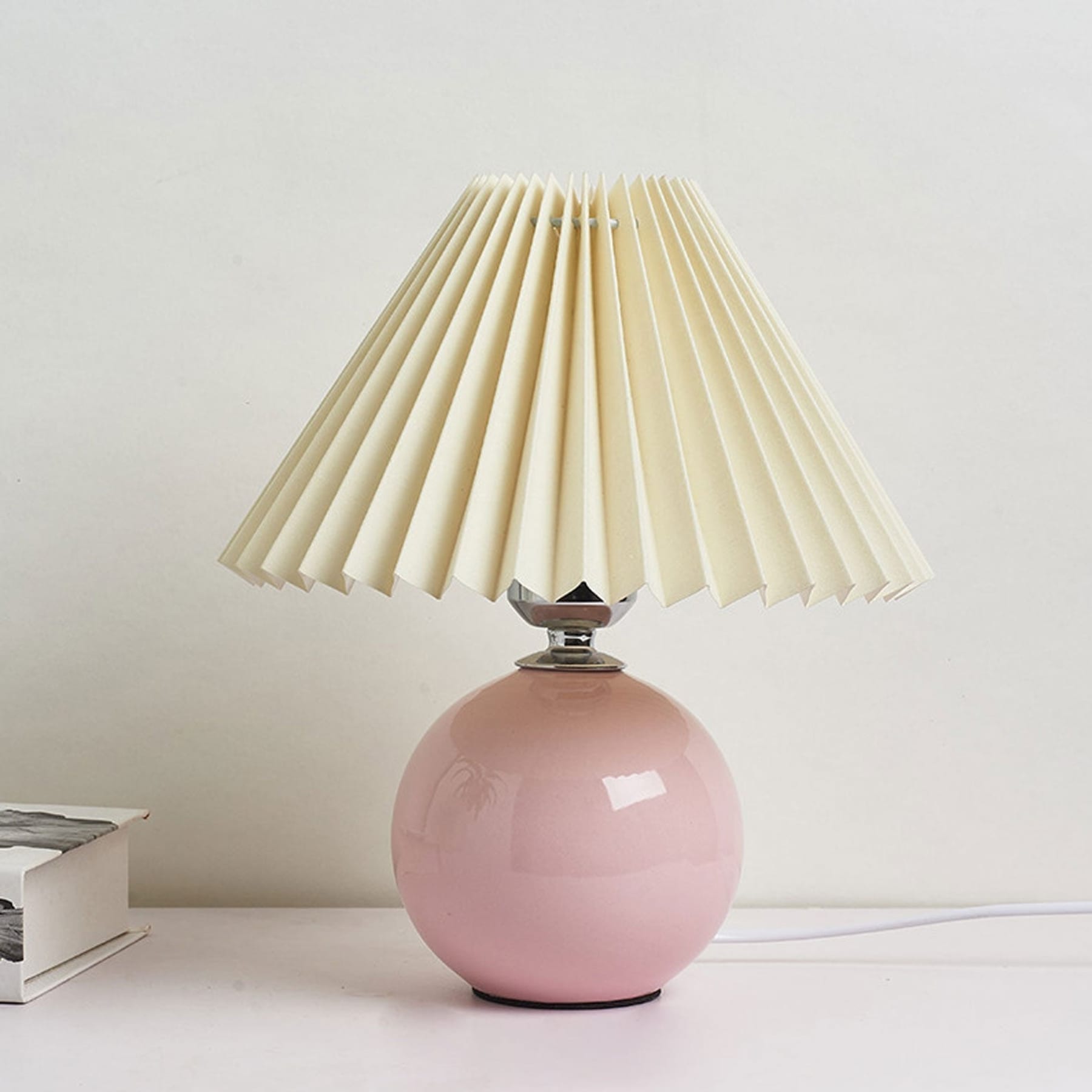 Retro Ceramic Table Lamp With Warm LED Glow — Halden Lighting