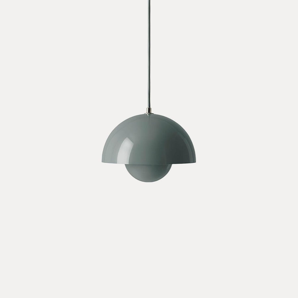 Modern Metal Dome Pendant Light With Integrated LED for Kitchen and Dining — Halden Lighting