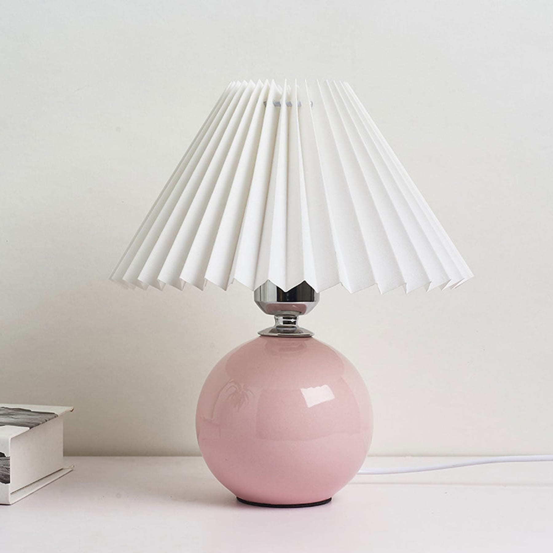 Retro Ceramic Table Lamp With Warm LED Glow — Halden Lighting