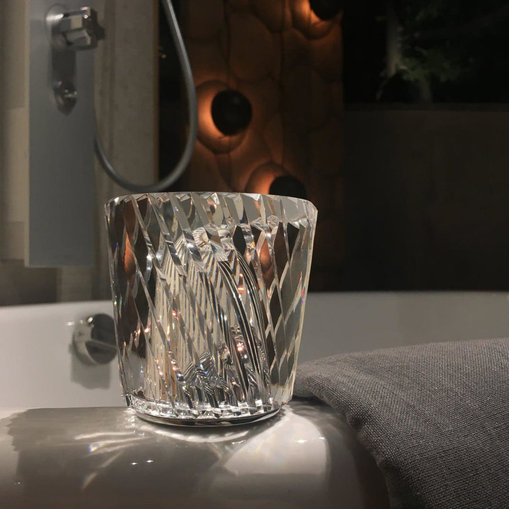 Modern Crystal Table Lamp With Warm LED Glow for Living Room — Halden Lighting