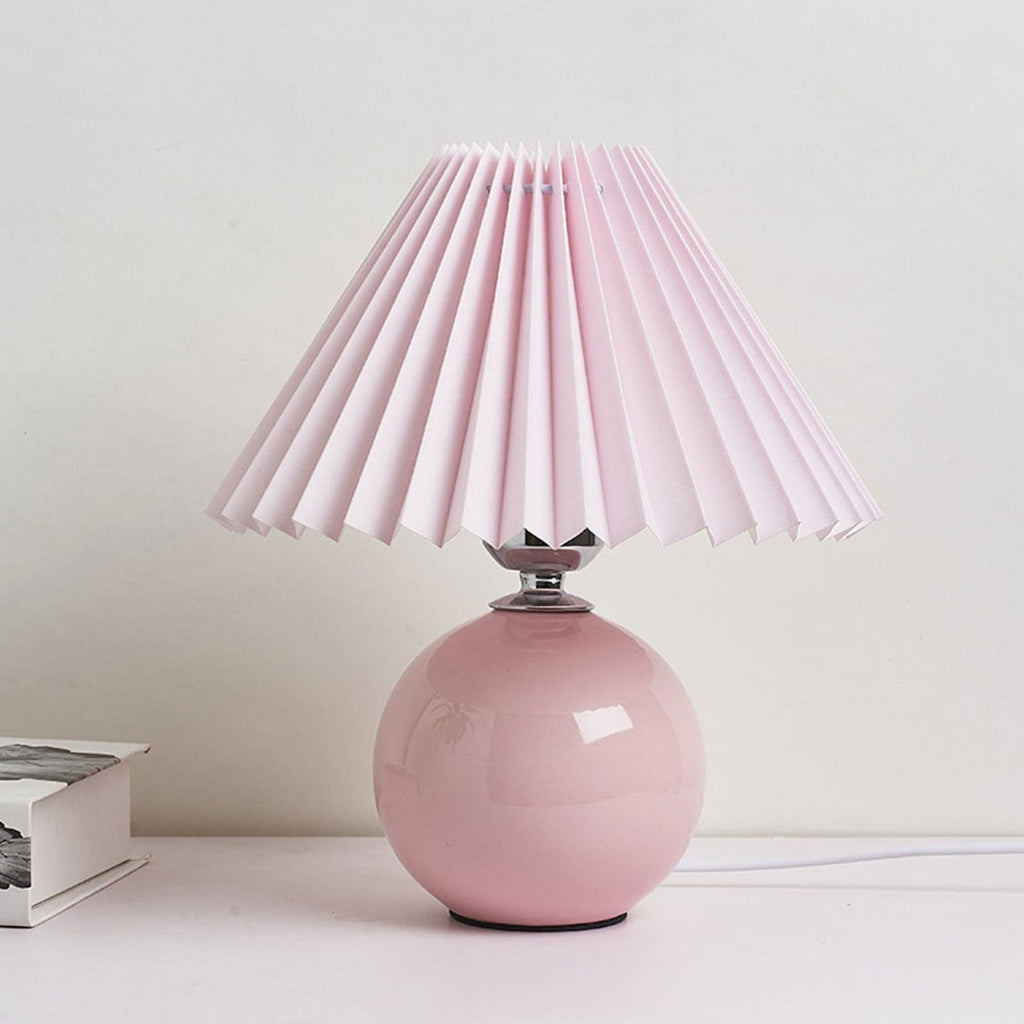 Retro Ceramic Table Lamp With Warm LED Glow — Halden Lighting